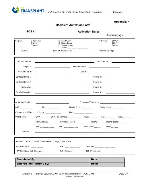 4. Clinical Guidelines for Liver Transplantation (PDF) - British ...