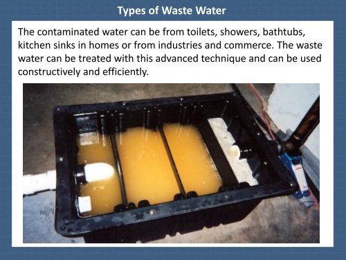 Waste Water Treatment Systems – High Efficiency at Low Cost