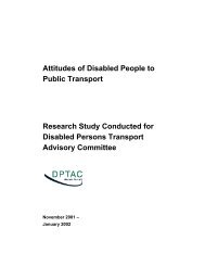 What are the transport priorities of disabled people?