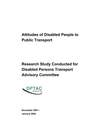 What are the transport priorities of disabled people?