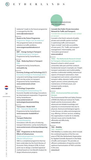 Transport Research in the European Research Area