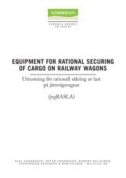Equipment for Rational Securing of Cargo on Railway ... - Vinnova