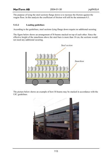 Equipment for Rational Securing of Cargo on Railway ... - Vinnova