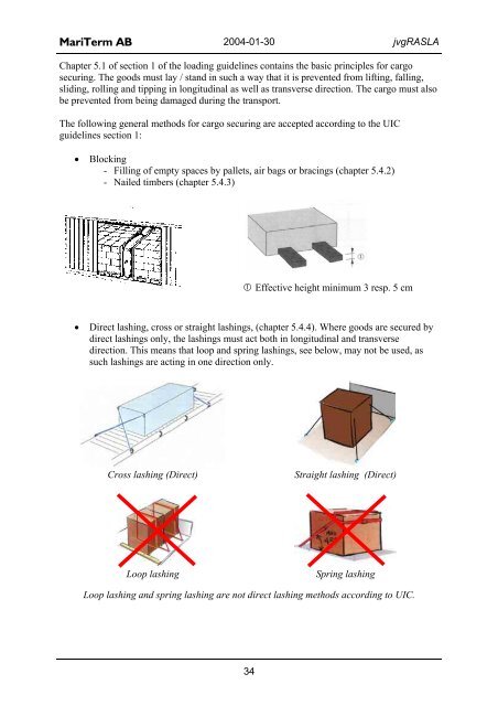 Equipment for Rational Securing of Cargo on Railway ... - Vinnova