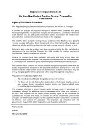 Maritime New Zealand Funding Review - Ministry of Transport