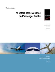 The Effect of the Alliance on Passenger Traffic - 3 May 2010