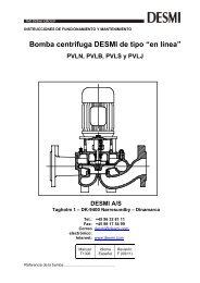 Bomba centrífuga DESMI de tipo