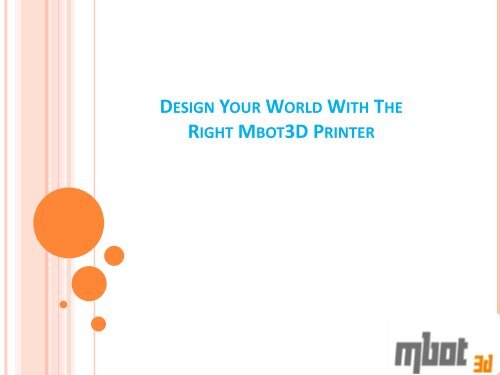 Desktop 3d Printer by Mbot