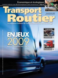 Nouveaux produits - Transport Routier