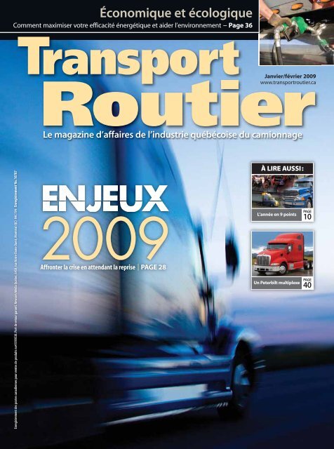 Nouveaux produits - Transport Routier