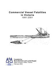 Commercial Vessel Fatalities in Victoria 1991-2001 (PDF - Transport