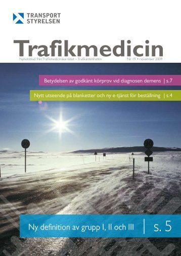 Trafikmedicin nr 19 - Transportstyrelsen