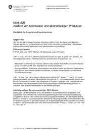 Merkblatt Ausfuhr von Spirituosen und alkoholhaltigen ... - TransSoft