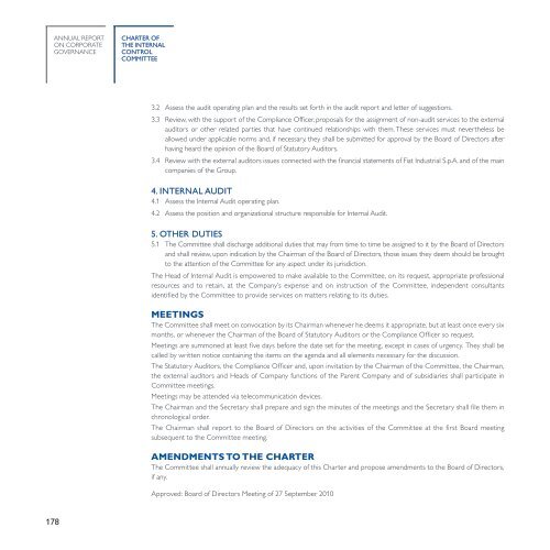 6 – CHARTER OF THE INTERNAL CONTROL ... - FIAT Industrial