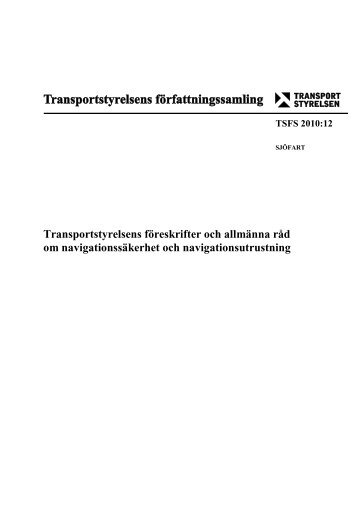 TSFS 2010:12 - Transportstyrelsen