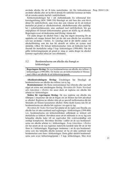 Regeringens proposition 2010/11:26 - Transportstyrelsen