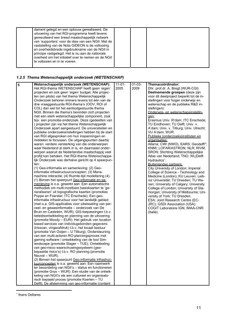 Eindrapportage Ruimte voor Geo-Informatie RGI - Transumo Footprint