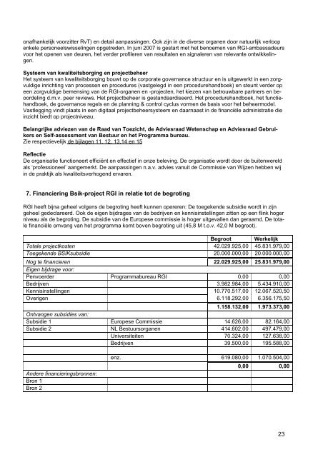 Eindrapportage Ruimte voor Geo-Informatie RGI - Transumo Footprint