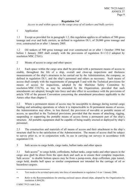 MSC 79/23/Add.2 ANNEX 34 RESOLUTION MSC.192(79) (adopted ...