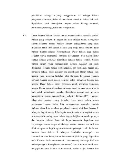 DASAR BAHASA DAN PEMBANGUNAN NEGARA Dato Dr. Hassan ...