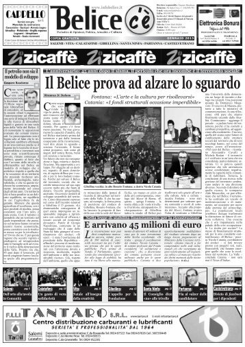 Il Belice prova ad alzare lo sguardo - Trapani Nostra