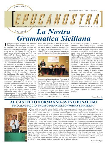 La Nostra Grammatica Siciliana - Trapani Nostra