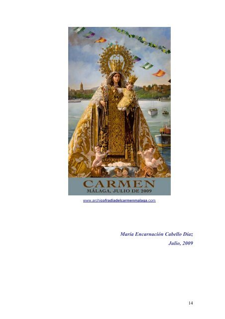 Texto Virgen del Carmen - Trapani Nostra