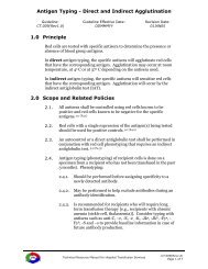 Antigen Typing - Direct and Indirect Agglutination 1.0 Principle 2.0 ...