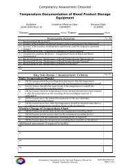 Competency Assessment Checklist Temperature Documentation of ...