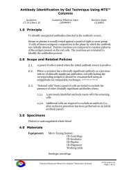 Antibody Identification by Gel Technique Using MTSâ¢ Columns 1.0 ...