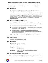 Antibody Identification of Cold Reactive Antibodies 1.0 Principle 2.0 ...