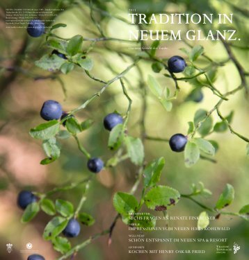 Zeitung - Tradition im neuen Glanz - 2013 Sommer - Hotel Traube ...