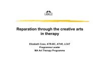 Reparation through the Creative Arts in Therapy (Ms Elizabeth Coss)