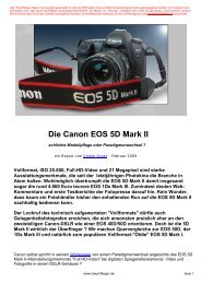 Die Canon EOS 5D Mark II Teil 2