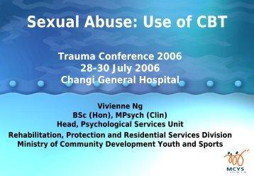 Sexual Abuse: Use of CBT