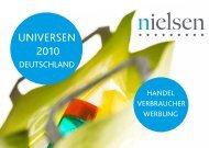 Universen 2010 - Handel und Verbraucher in ... - bei Nielsen
