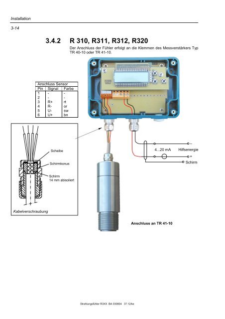 Strahlungsfühler R3XX - Bartec Sicherheits-Schaltanlagen GmbH