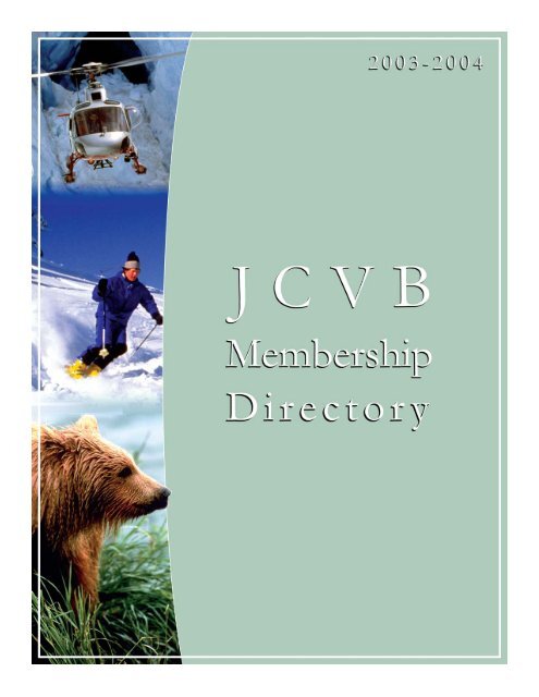 Membership Directory.qxd - Juneau Convention and Visitors Bureau