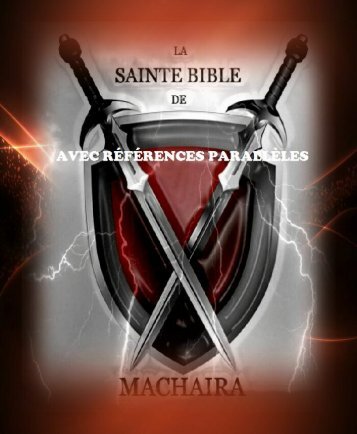 La Sainte Bible de Machaira 2014