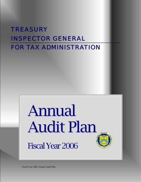 Annual Audit Plan -- FY2005 - Department of the Treasury