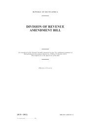 Division of Revenue Amendment Bill, 2012 - National Treasury