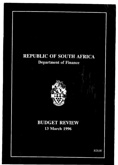 1996 - National Treasury