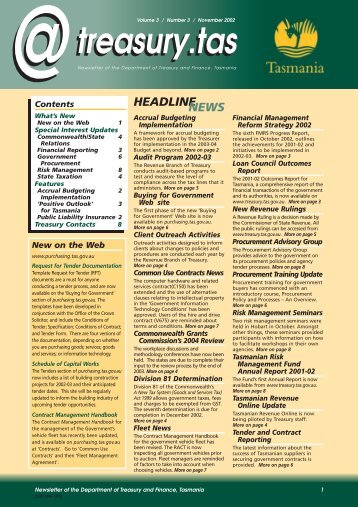 21604 - Newsletter - Department of Treasury and Finance