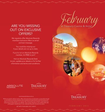 February - Treasury Casino & Hotel