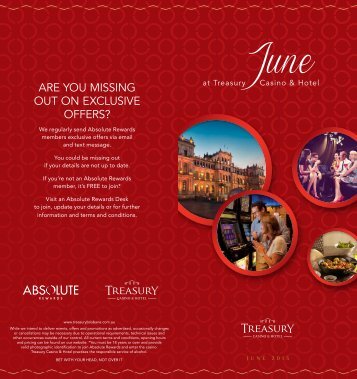 Whats on in June - Treasury Casino & Hotel