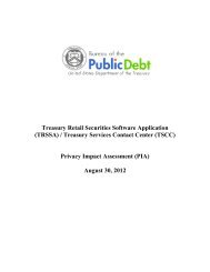 (TRSSA) / Treasury Services Contact Center (TSCC) - Treasury Direct