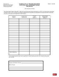 schedule of us treasury securities slgs time deposit - TreasuryDirect