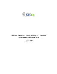 Universal Automated Clearing House (UA ... - Treasury Direct
