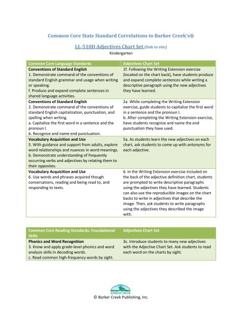 Phonics Generalizations Chart