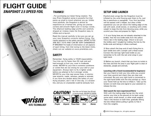 Snapshot 2.5 2011 instructions-front